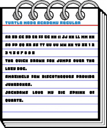 Turtle Mode Academy Regular Font