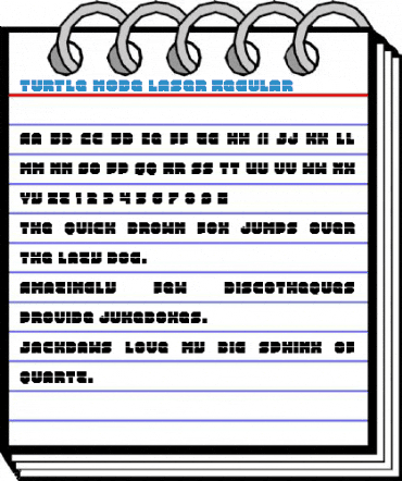 Turtle Mode Laser Regular Font