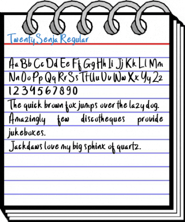 Twenty Senja Regular Font
