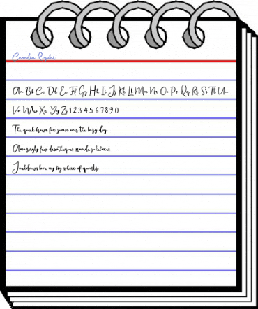 Canadia Regular Font