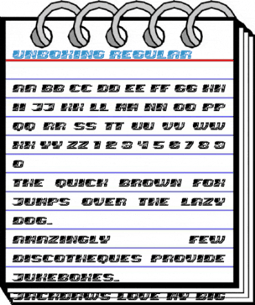 Unboxing Regular Font