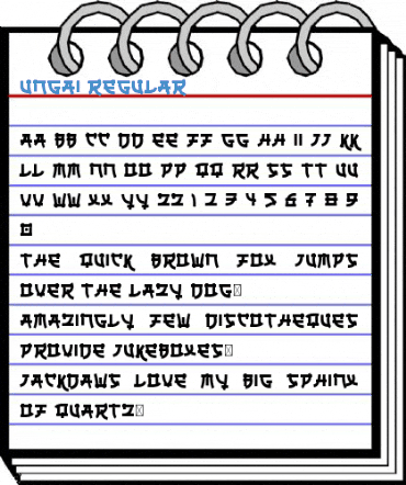 Ungai Regular Font