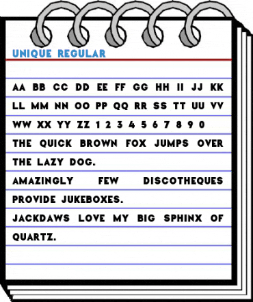 Unique Regular Font