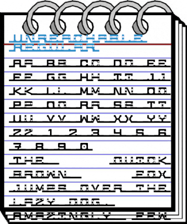 Unreachable Regular Font