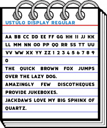 Ustulo Display Regular Font