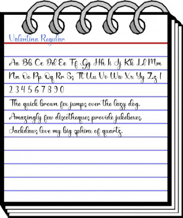 Valentina Regular Font