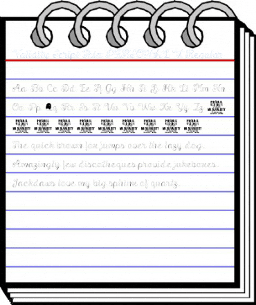Validity Script Thin PERSONAL U Regular Font