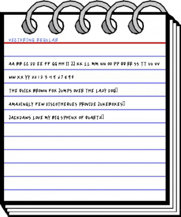 VECTORING REGULAR Font