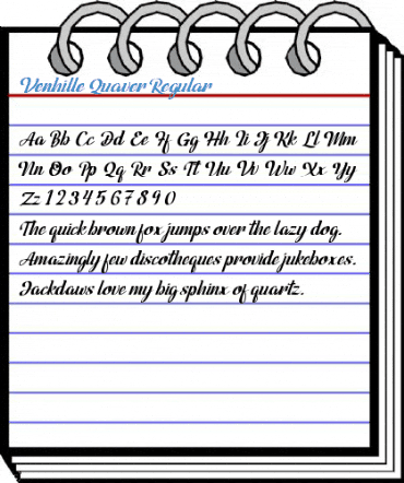Venhille Quaver Regular Font