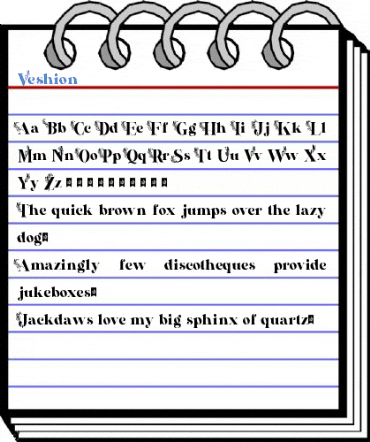 Veshion 
 Font
