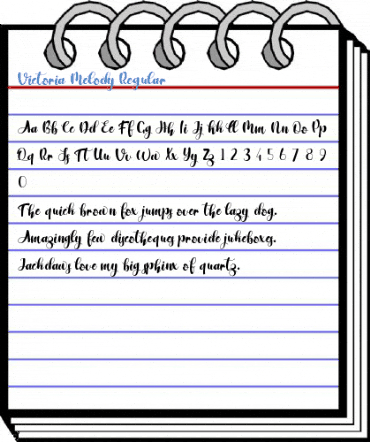 Victoria Melody Regular Font