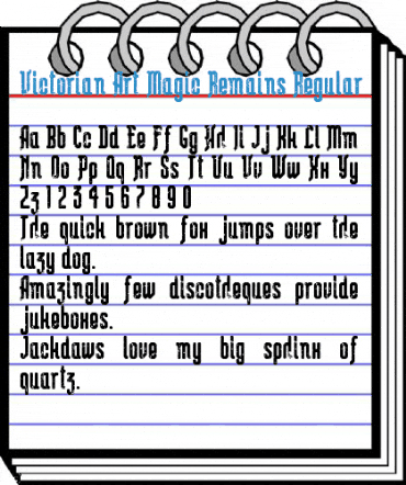 Victorian Art Magic Remains Regular Font