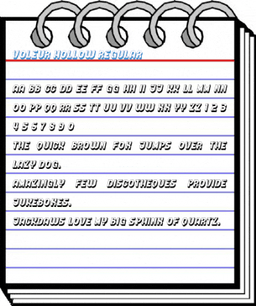 Voleur Hollow Regular Font
