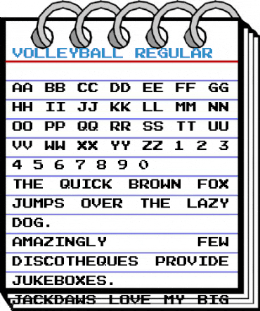 Volleyball Regular Font