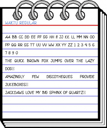 WAKTU Regular Font