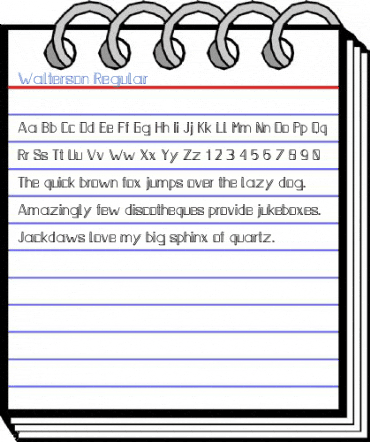 Walterson Regular Font