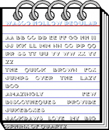 Wasco Hollow Regular Font