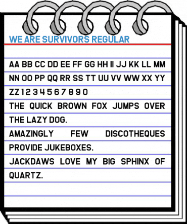 We Are Survivors Regular Font