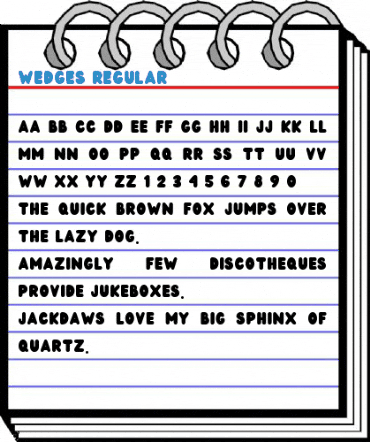 Wedges Regular Font