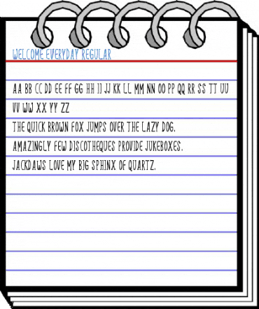 Welcome Everyday Regular Font