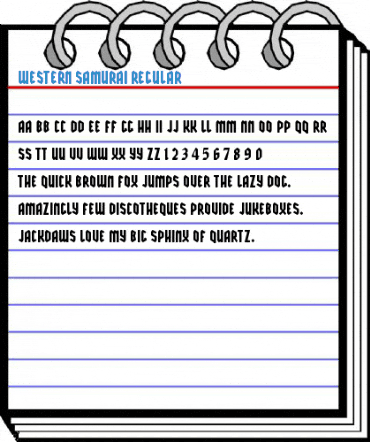 Western Samurai Regular Font