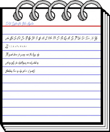 White Systemattic Italic Regular Font