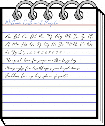 William Costinavel Regular Font
