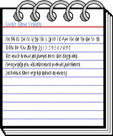 Winter Cloud Regular Font