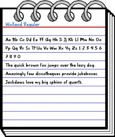 Wolland Regular Font