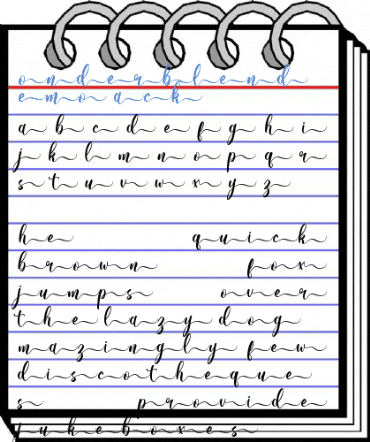 Wonderblend Back Demo Back Font