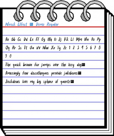 Wreck Effect - Demo Regular Font