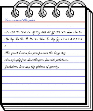 Commercial Regular Font