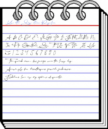 Yonitta Signature Regular Font