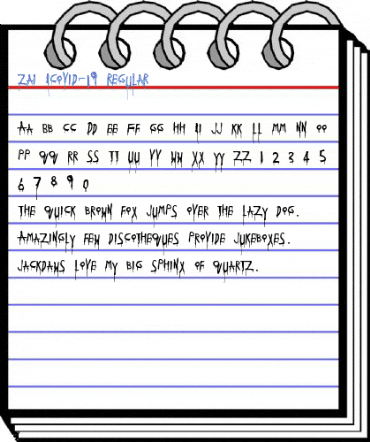 zai ICovid-19 Regular Font