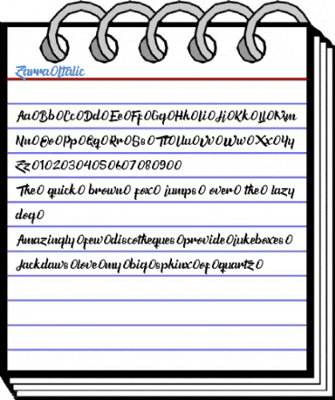 Zarra Italic Font