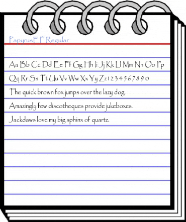 PapyrusEF Regular Font