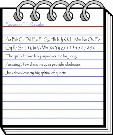 PapyrusICG Regular Font