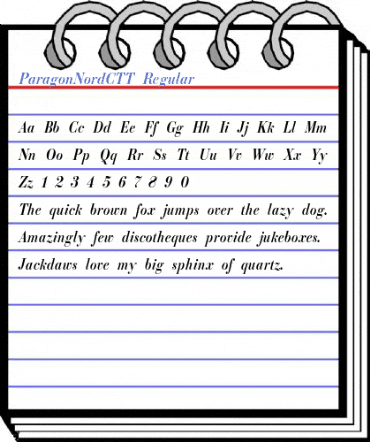 ParagonNordCTT Regular Font