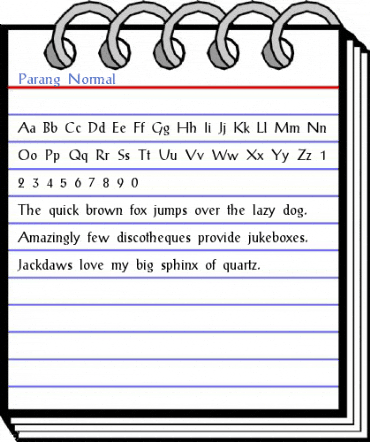 Parang Normal Font