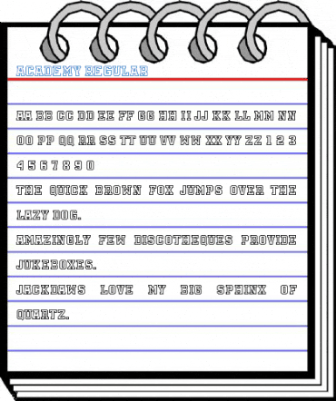 Academy Regular Font