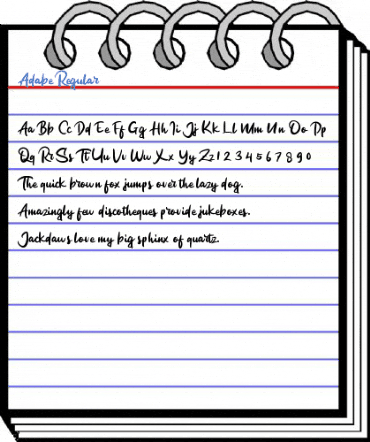 Adabe Regular Font
