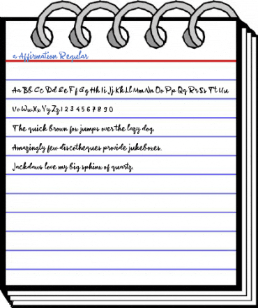 a Affirmation Regular Font