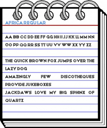 Africa Regular Font