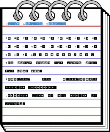 Alien Skyline Regular Font
