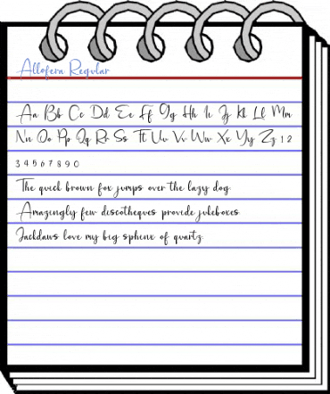 Allofera Regular Font