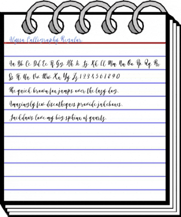 Alyssa Calligraphy Regular Font