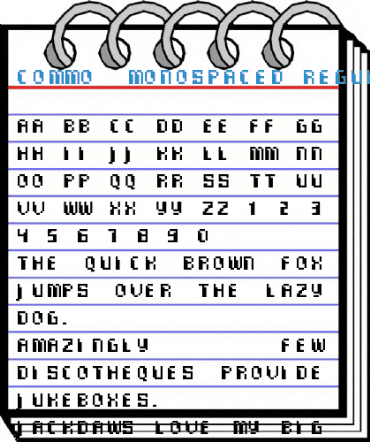 Commo Monospaced Regular Font