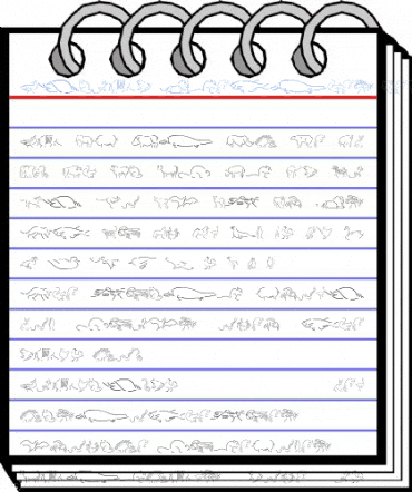 Animal Sketches Regular Font