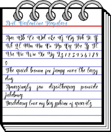 Art Valentine Regular Font