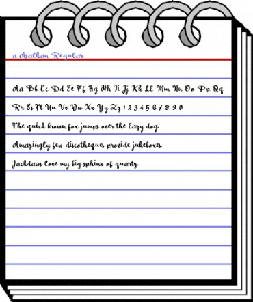 a Asalkan Regular Font